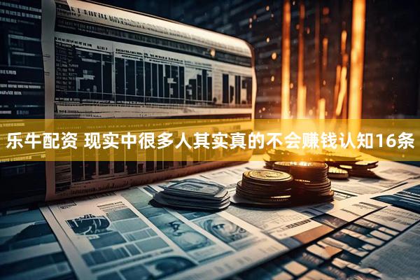 乐牛配资 现实中很多人其实真的不会赚钱认知16条