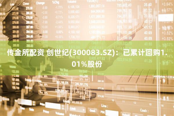 传金所配资 创世纪(300083.SZ)：已累计回购1.01%股份